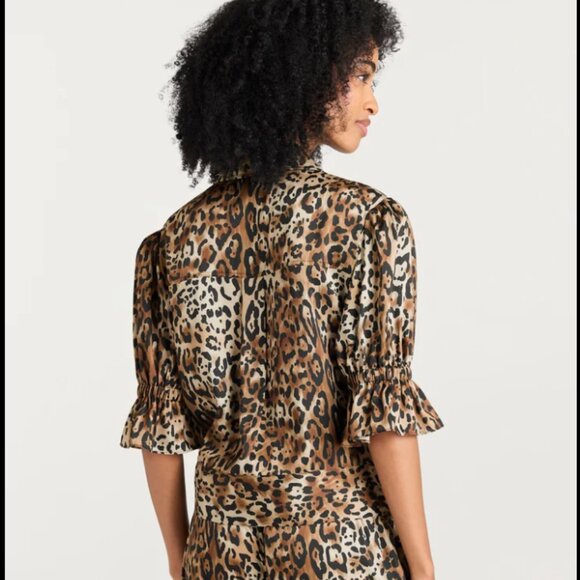 Cinq à Sept Holly Leopard Jacket NWT Size M ($395 Retail) - Picture 2 of 8